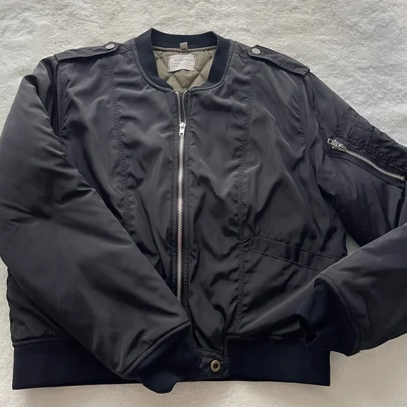 MCGUIRE Bomber Shell Nylon Quilted Lined Jacket Sz M* - Picture 5 of 15